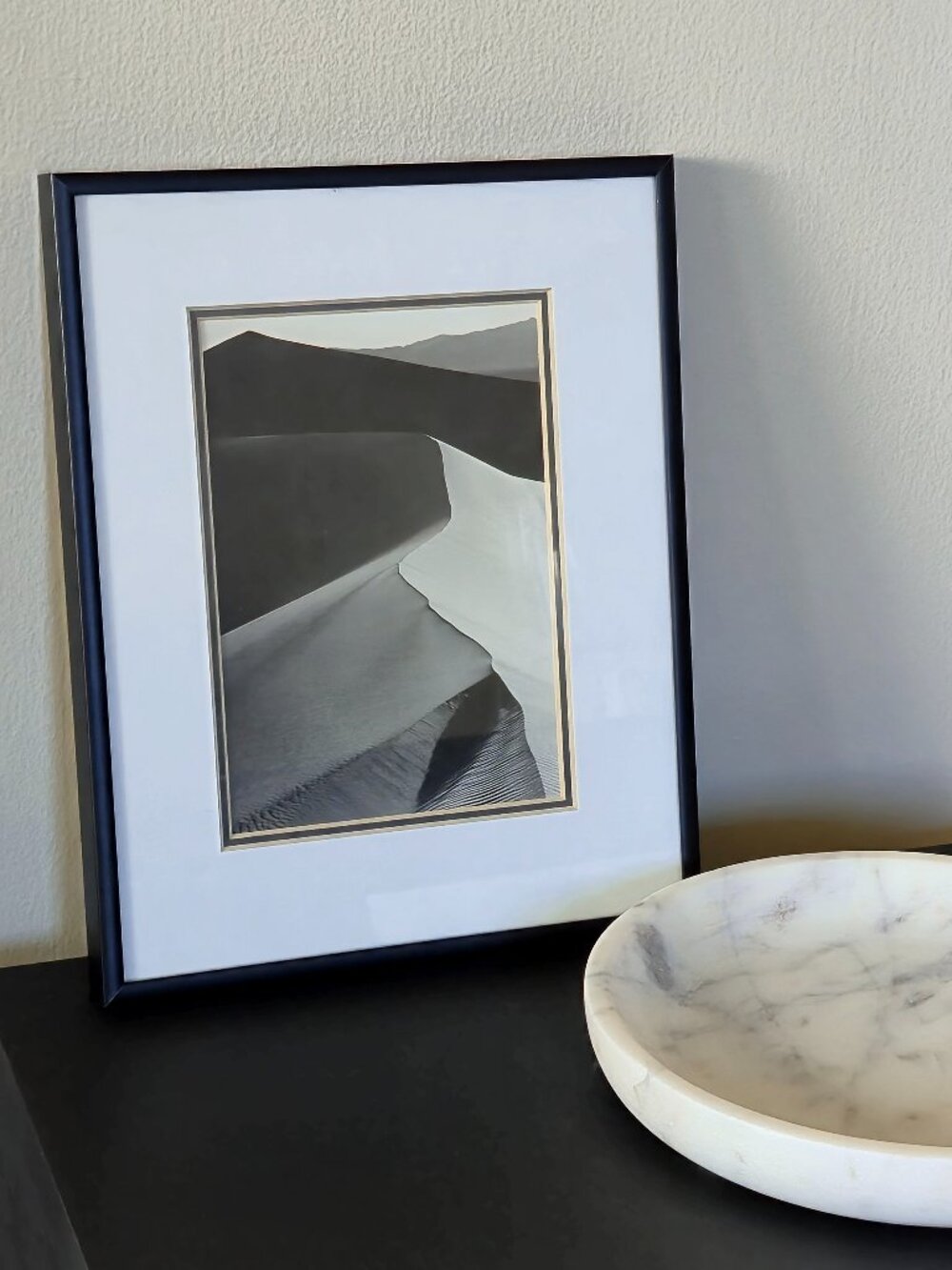 Ansel Adams Sand Dunes, Sunrise Professionally Framed Lithograph